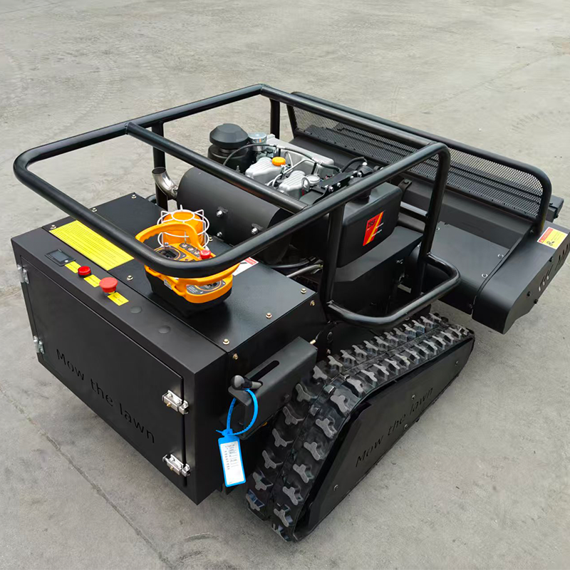 Factory-Direct Diesel-Powered 4-Stroke DIY Remote-Controlled Track-Type Snow Blower & Lawn Mower with Lawn Trimmer