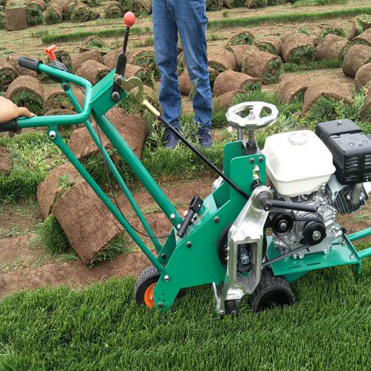 Walk-Behind Sod Cutter / Turf Harvester (Gasoline Powered, Auto-Cut, for Park Lawn Transplanting)