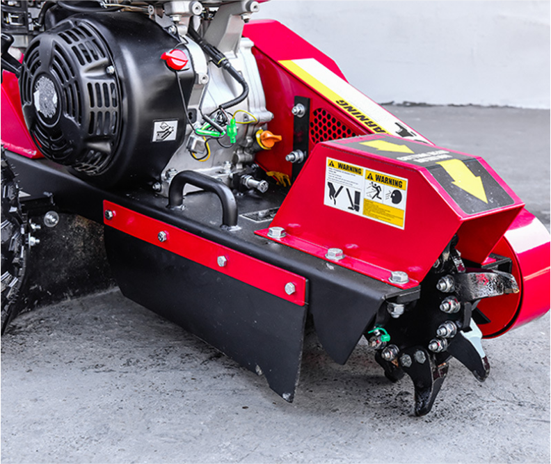 汽油小型树桩粉碎机 | 园林残留树墩清理机