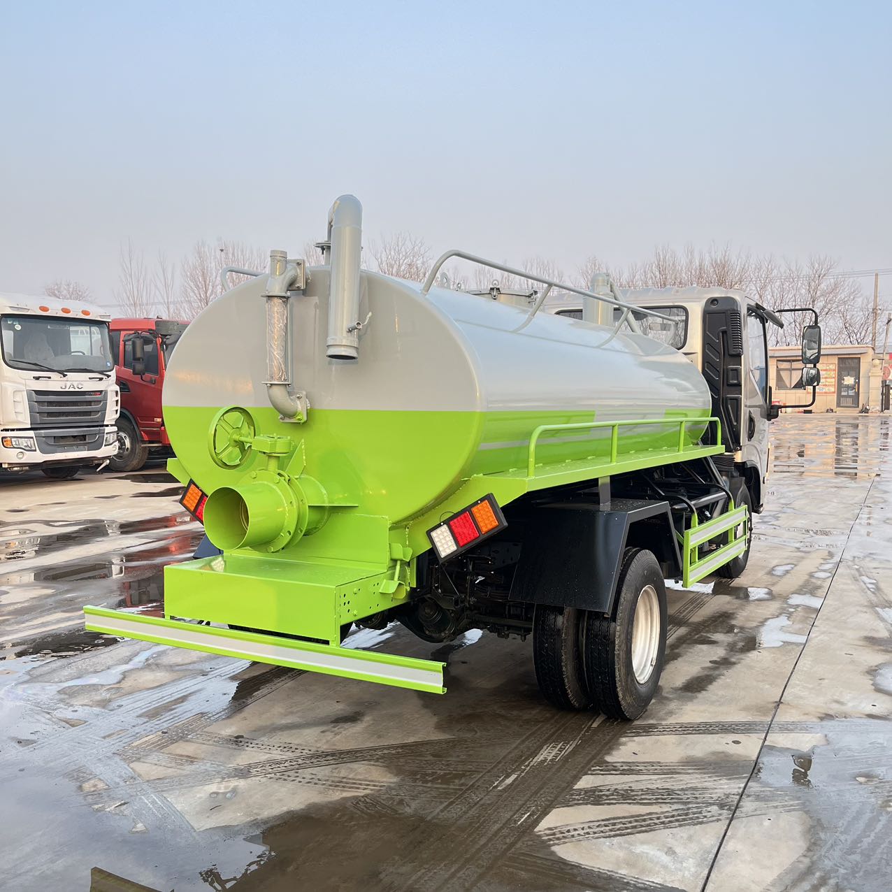 5m³ Fecal Suction Truck 150HP Yunnei Engine Longwang 63-5 Pump For Sale
