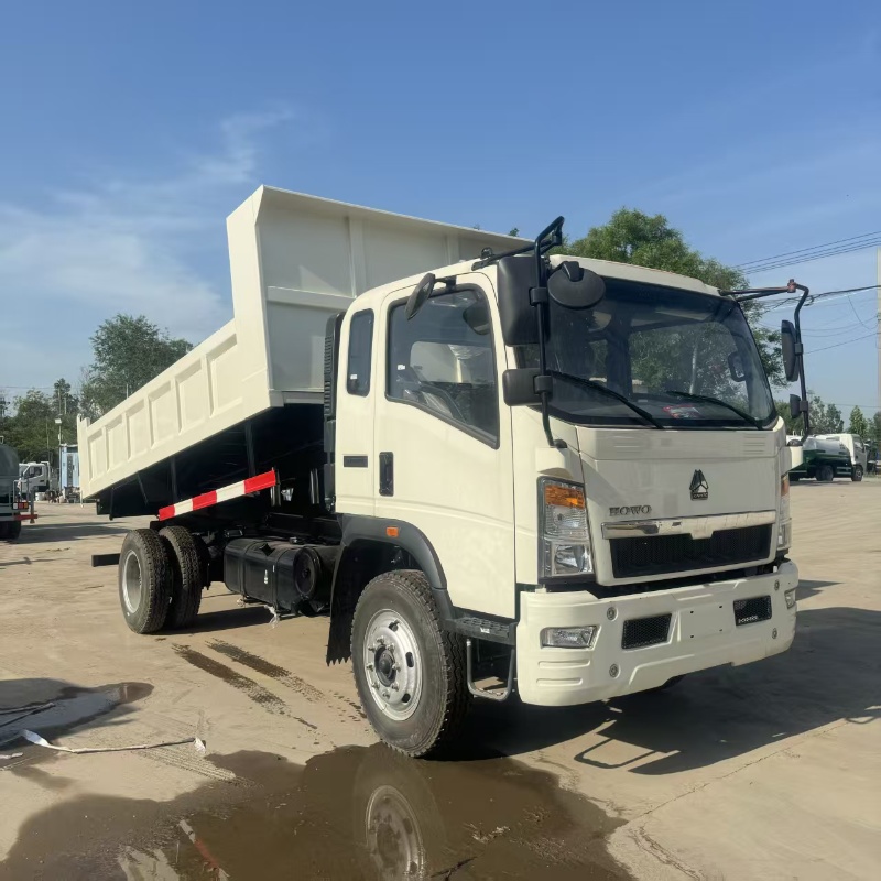 Sinotruk Howo Light Rear Dump Garbage Truck 130HP Yunnei Engine For Export