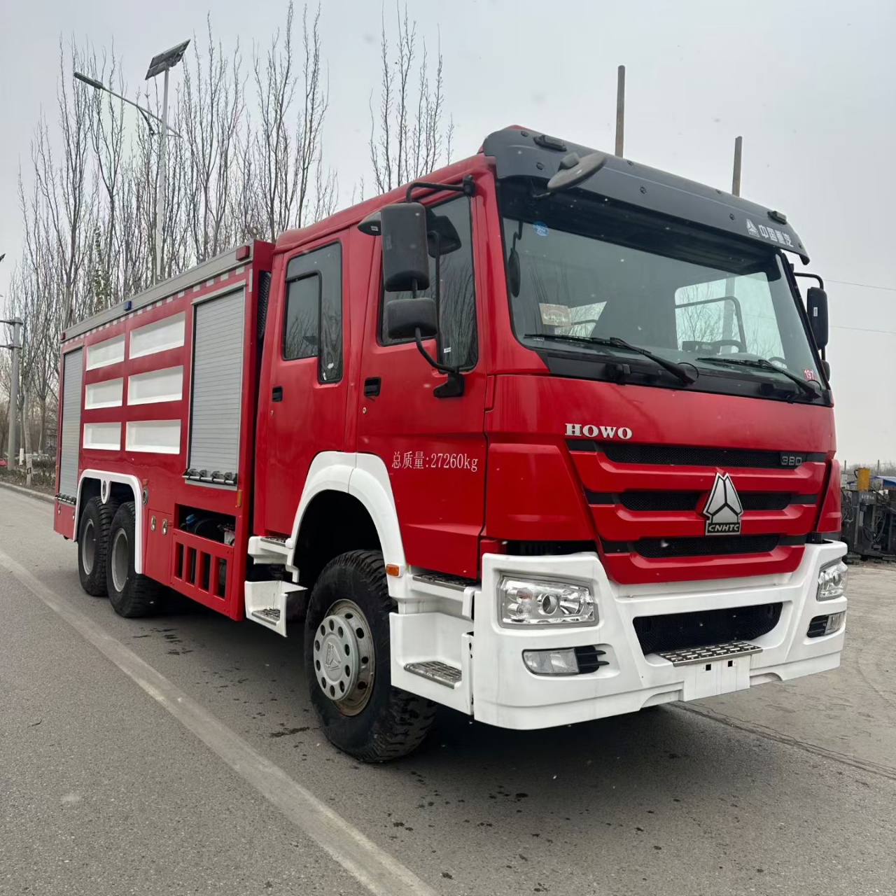 JP16 High Spray Foam Fire Truck 12m³ Tank 310HP HOWO Chassis For Sale