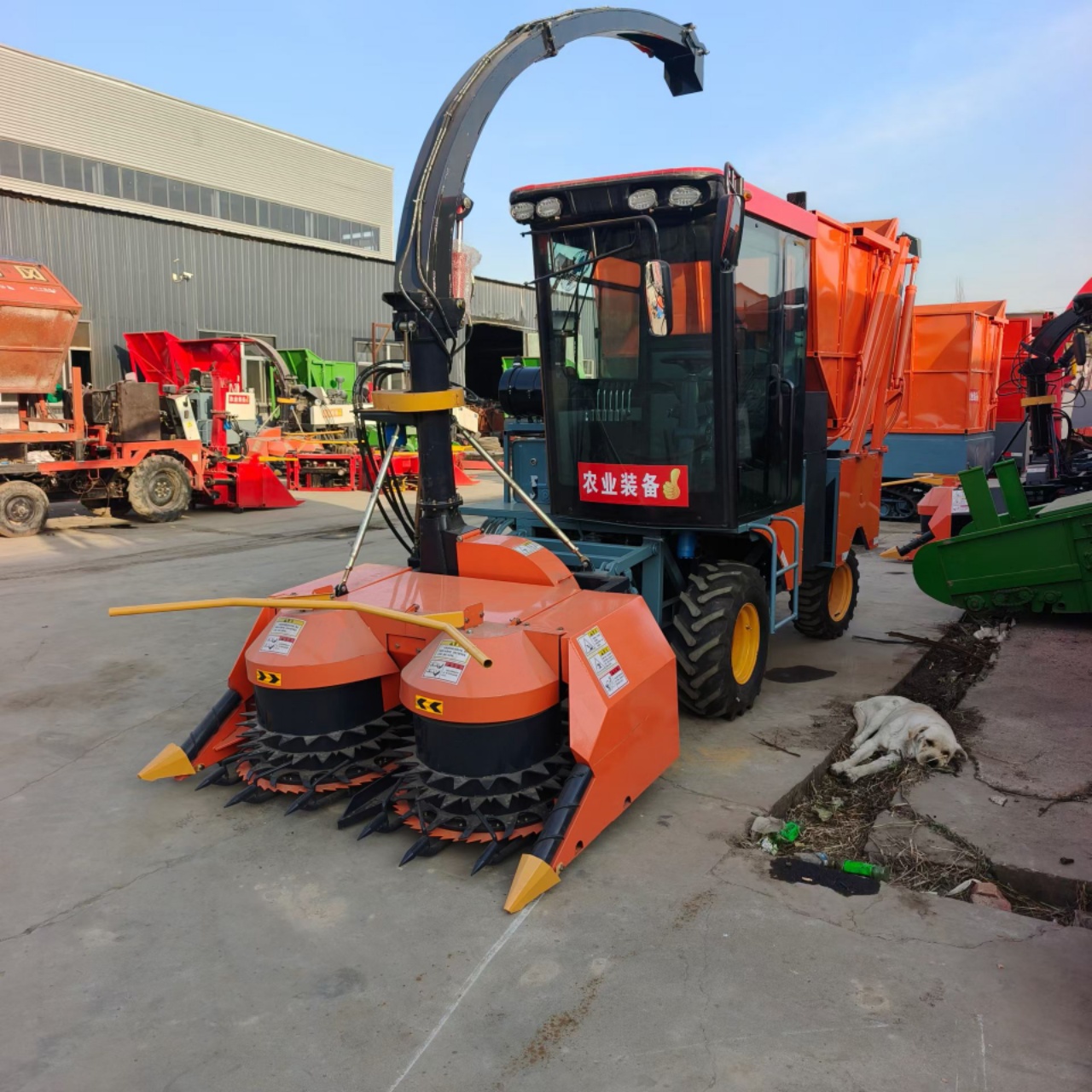 Crawler Type Silage Harvester 10-20 Ton/h Crop Cutting Machine