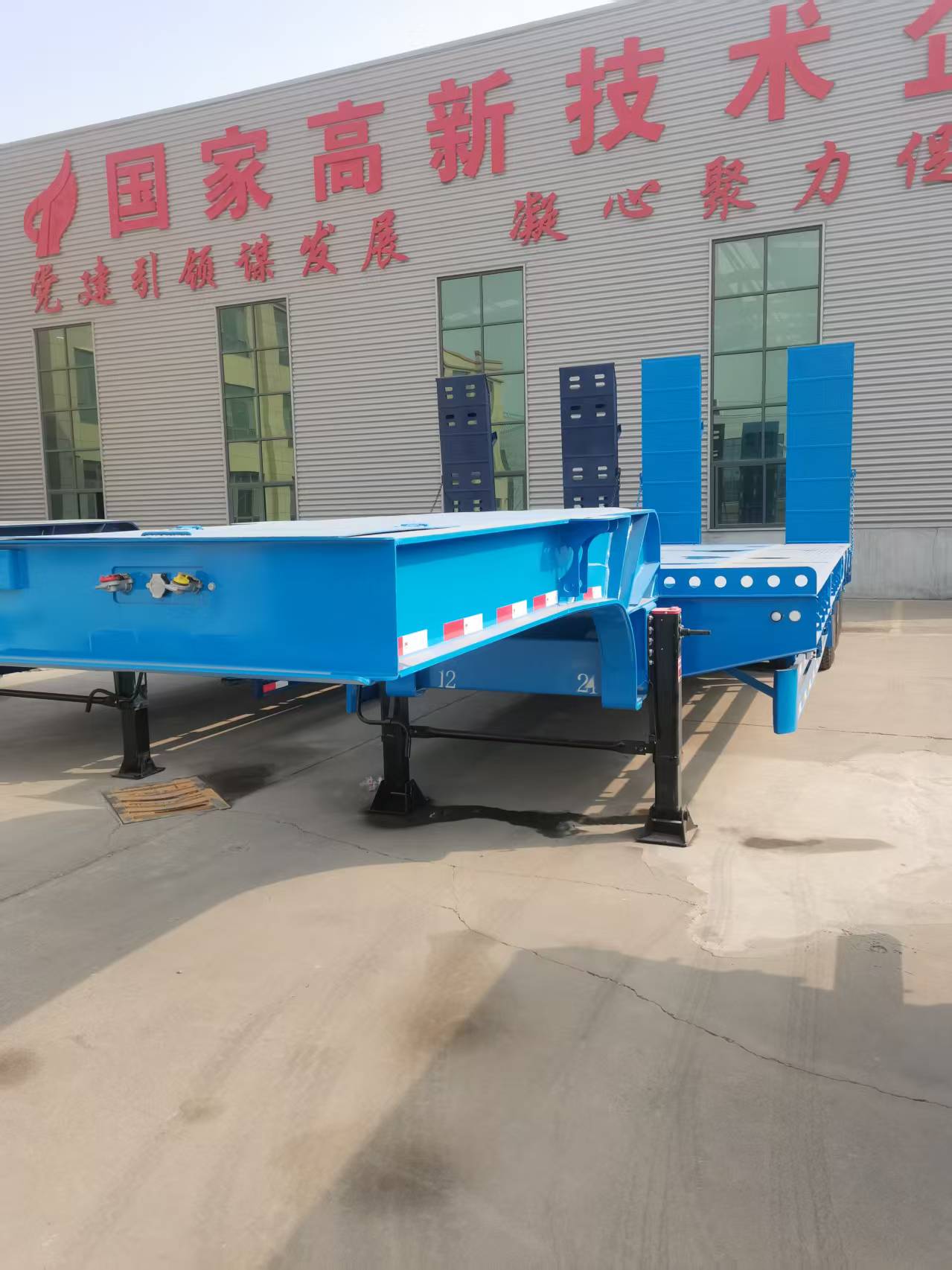 Custom Semi-Trailer Engineering Plate 80-120 Ton Heavy Duty