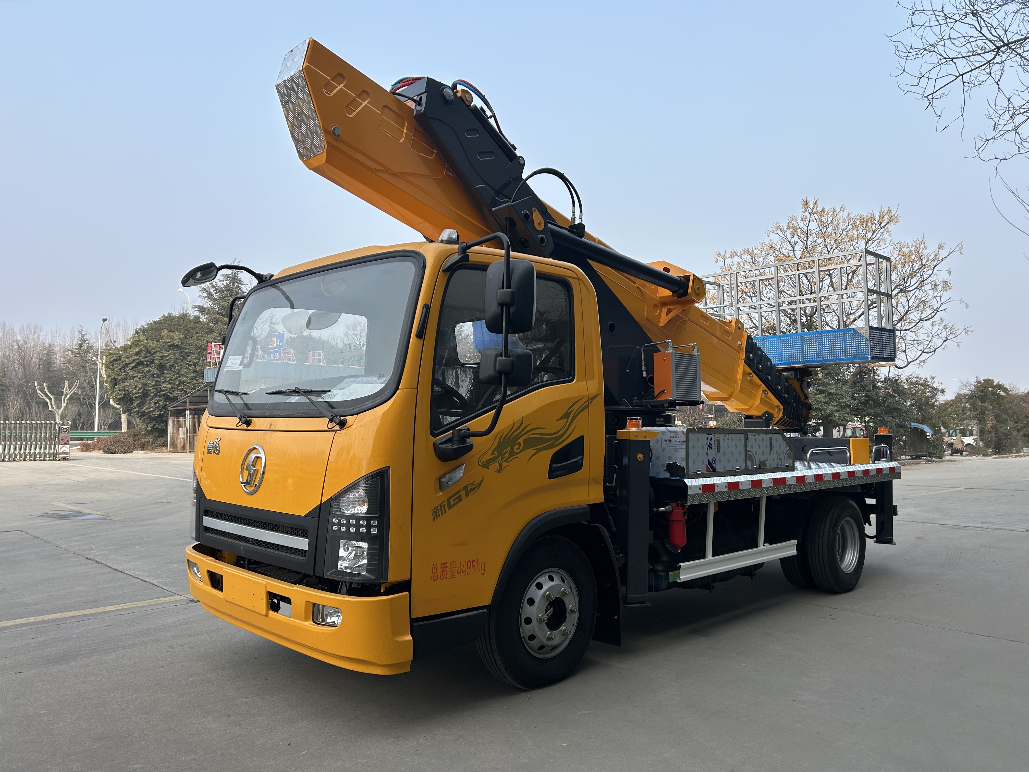 Huajin Heavy Industry Shaanxi Automobile Delong Blue Card GK38 Aerial Work Platform