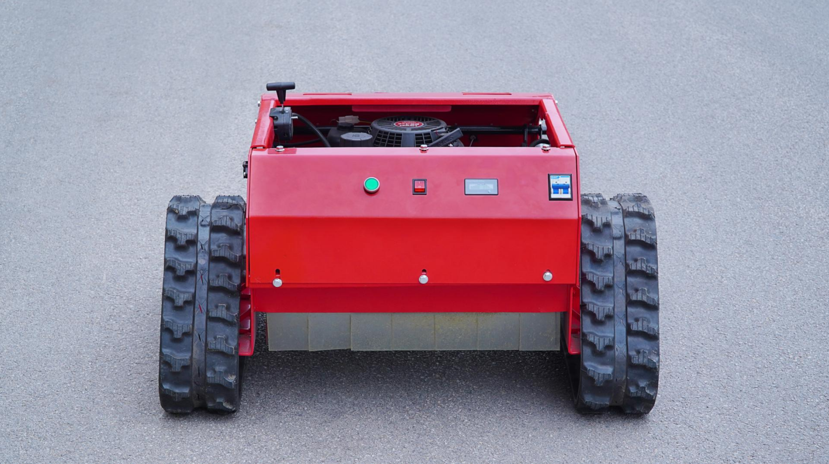 550mm 割幅隆鑫动力履带式遥控割草机 9 马力四冲程汽油遥控除草机