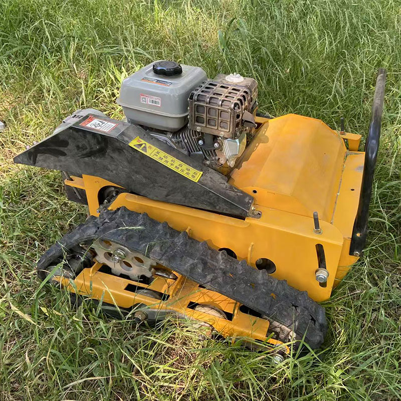 Industrial Heavy Duty 4-Stroke 190cc Remote Control Forest Mulcher Robot Wireless Automatic Lawn Mower for Mountain Slope