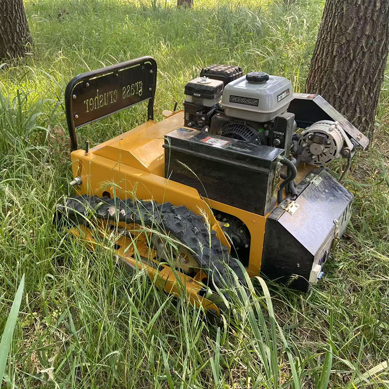 Industrial Heavy Duty 4-Stroke 190cc Remote Control Forest Mulcher Robot Wireless Automatic Lawn Mower for Mountain Slope