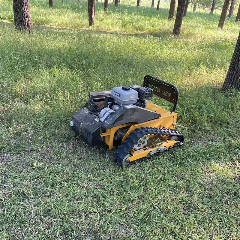 Industrial Heavy Duty 4-Stroke 190cc Remote Control Forest Mulcher Robot Wireless Automatic Lawn Mower for Mountain Slope
