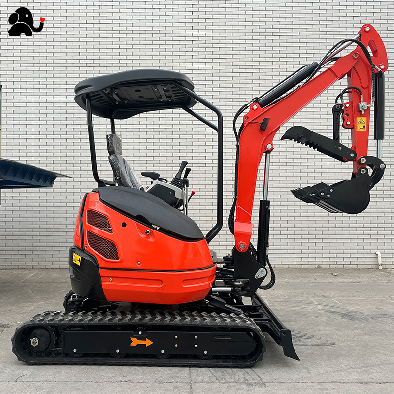 ME-20 型 2 吨小型履带挖掘机，结构紧凑、动力强劲，适用于家用、农田及果园作业。