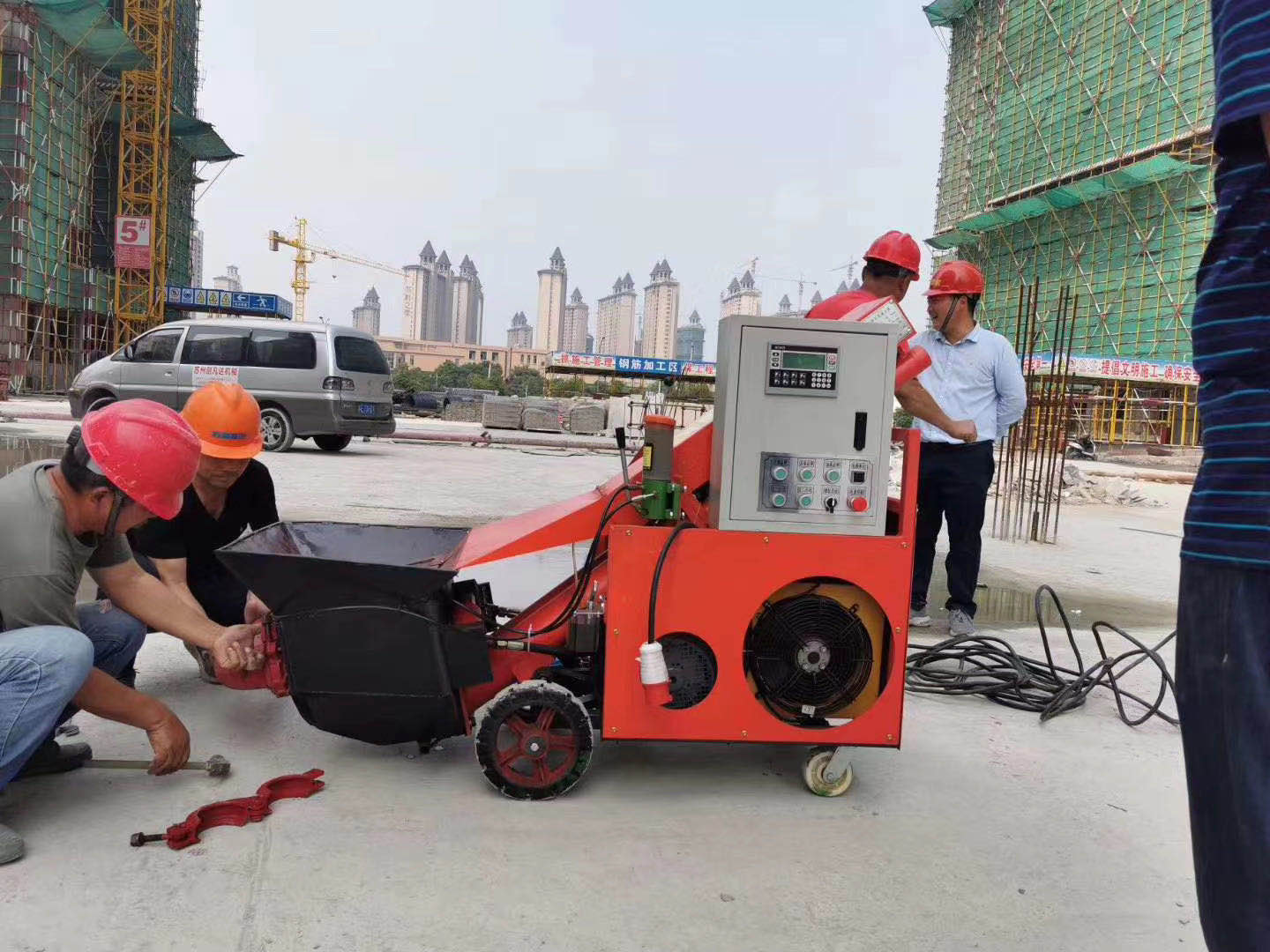 15KW Horizontal Concrete Pump | 10MPa Max Pressure for Construction Projects