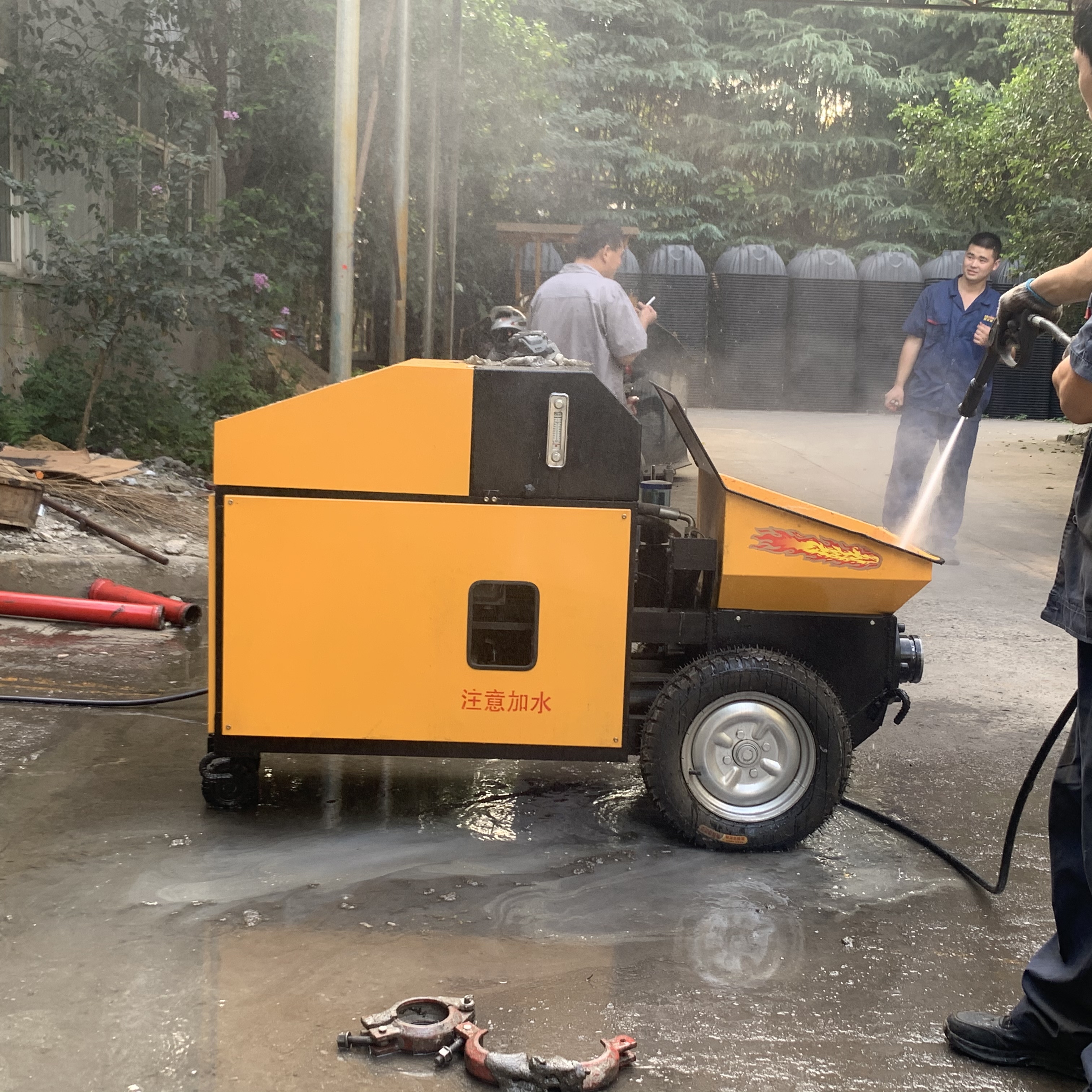 15KW Horizontal Concrete Pump | 10MPa Max Pressure for Construction Projects