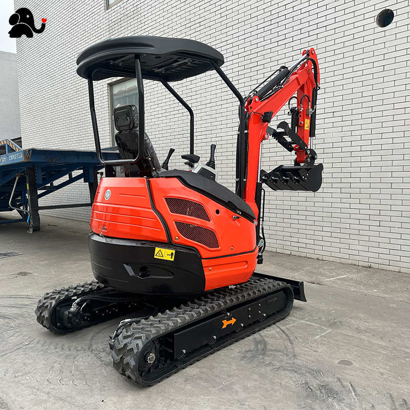 ME-20 型 2 吨小型履带挖掘机，结构紧凑、动力强劲，适用于家用、农田及果园作业。