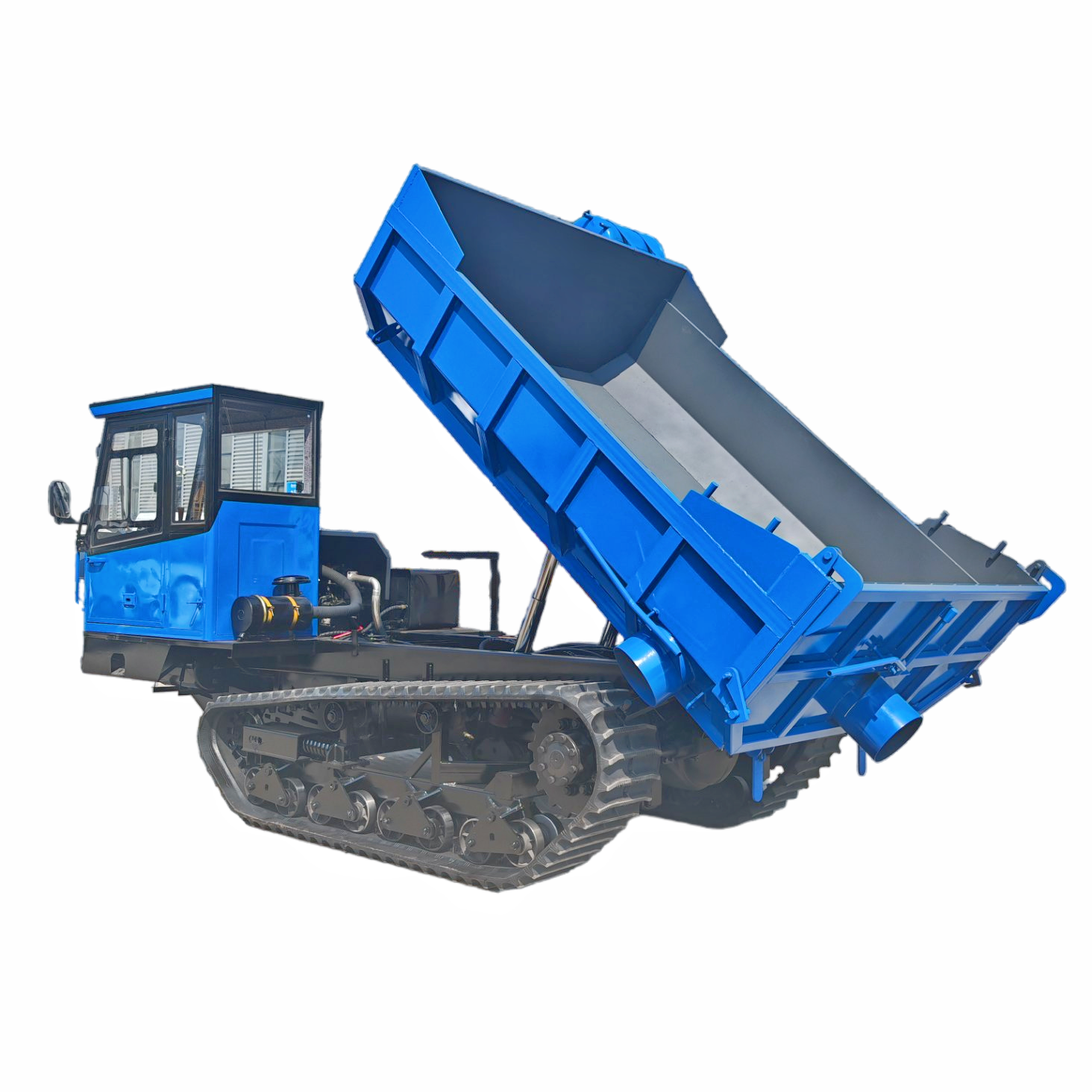 Heavy-Duty Tracked Dumper with Closed Cabin | Perfect for Mining, Construction & Mountain Work