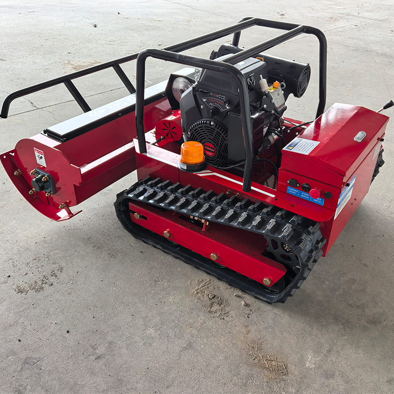 China-made Cordless Flail Mower 48v Remote Diesel Tracked Mulcher Multifunctional Grass Mower with Battery