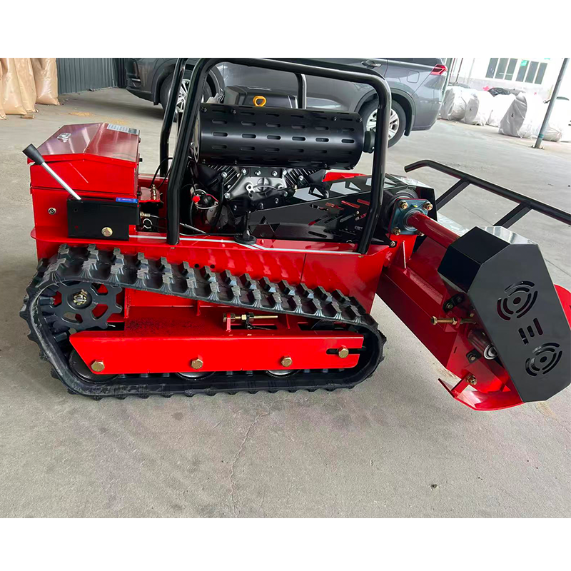 25HP Gasoline Engine Flail Mower Remote Control Crawler Lawn Mower 1200mm/1000mm Cutting Width Small Robot Motor Farming