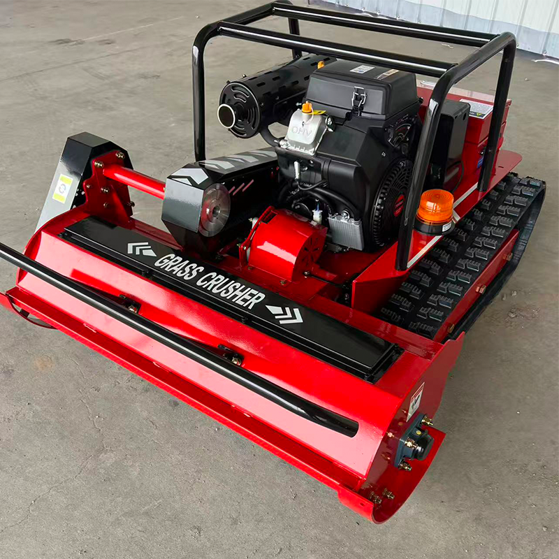 China-made Cordless Flail Mower 48v Remote Diesel Tracked Mulcher Multifunctional Grass Mower with Battery