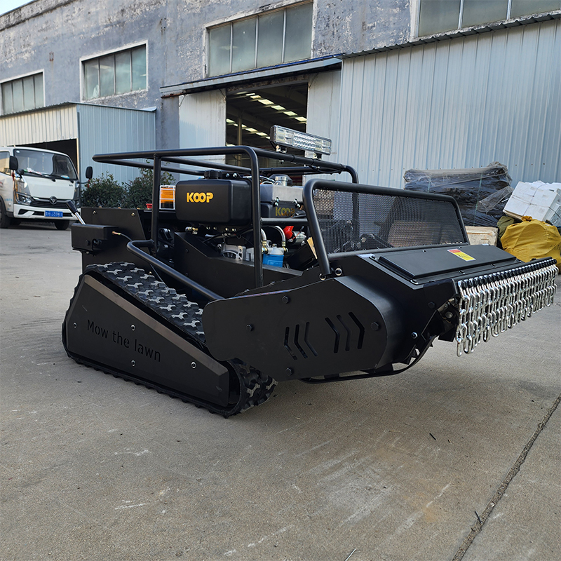 Remote Control Zero-Turn Lawn Mower & Mulcher 800/1000/1200mm Cordless Mower with Petrol/Diesel Engine Robot Flail Mower