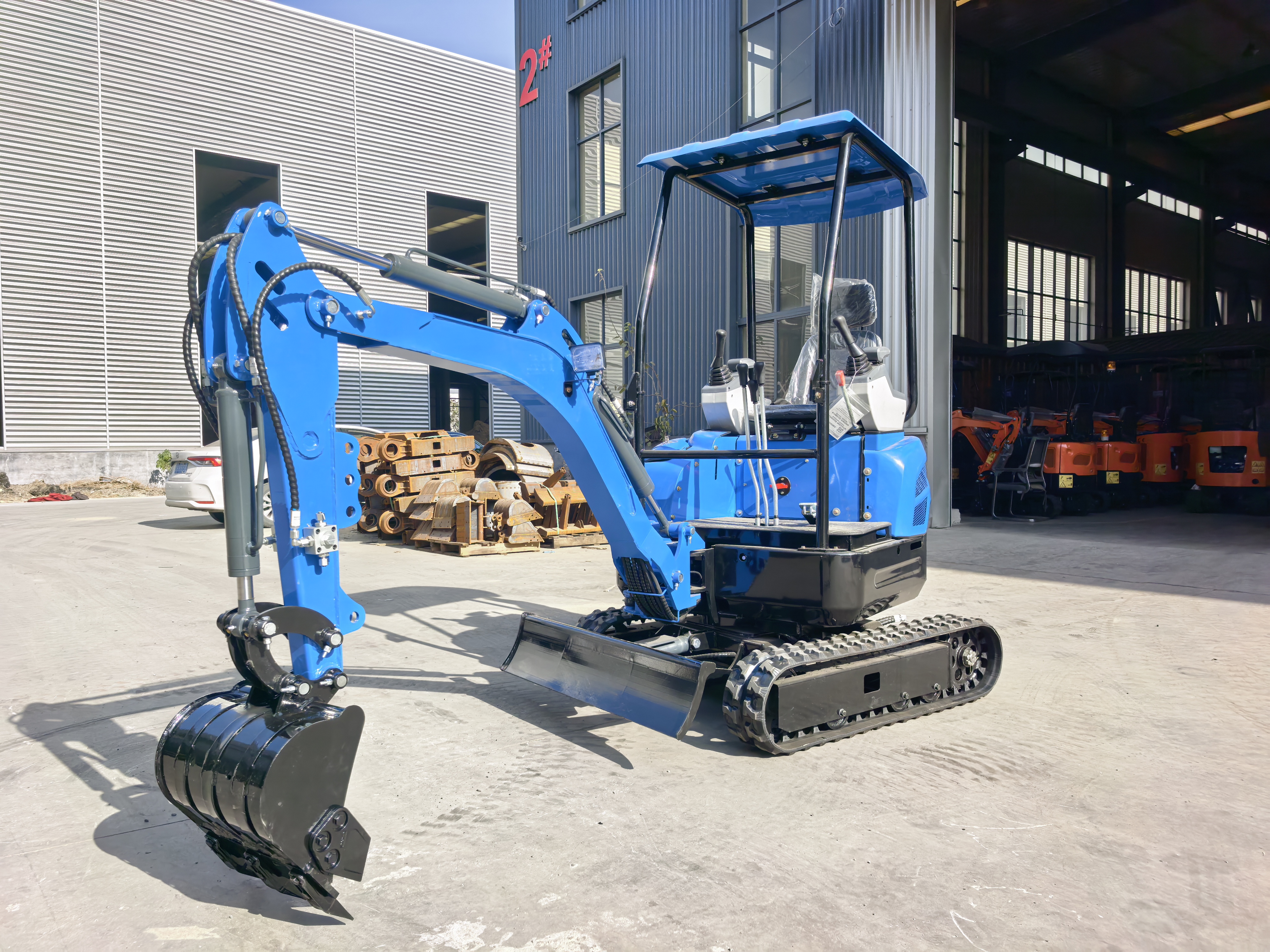 Free Shipping Excavators EPA Kubota Engine Digger Home Mini Excavators 1ton 2tons 3.5ton Small Excavator for Sale