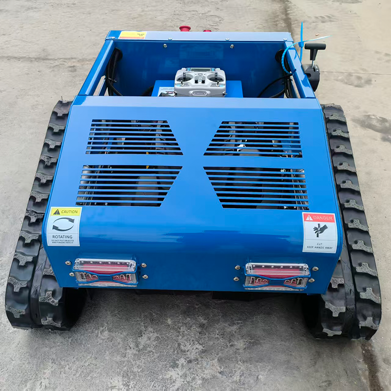 CE EPA EPR Free Shipping 800mm Diesel Engine Twin-cylinder 764cc 800W 4-Stroke All Terrain Agriculture Rubber Remote Lawn Mower