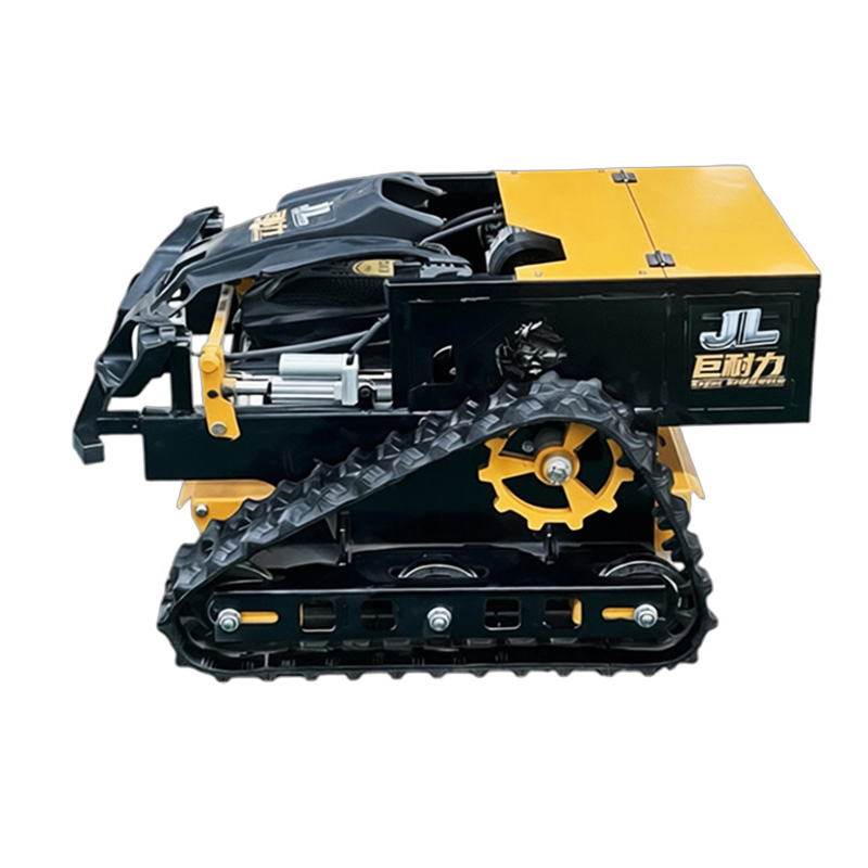 遥控履带式碎草割草机