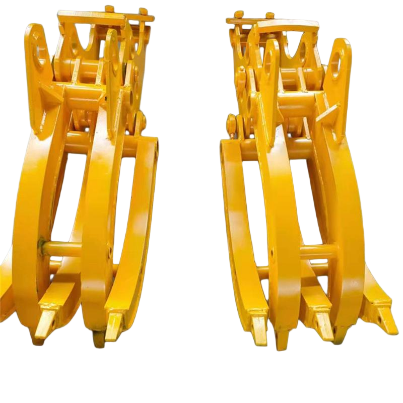 Hydraulic Log Grapple Wood Grabber For Excavator Rotatable Grapple Attachment