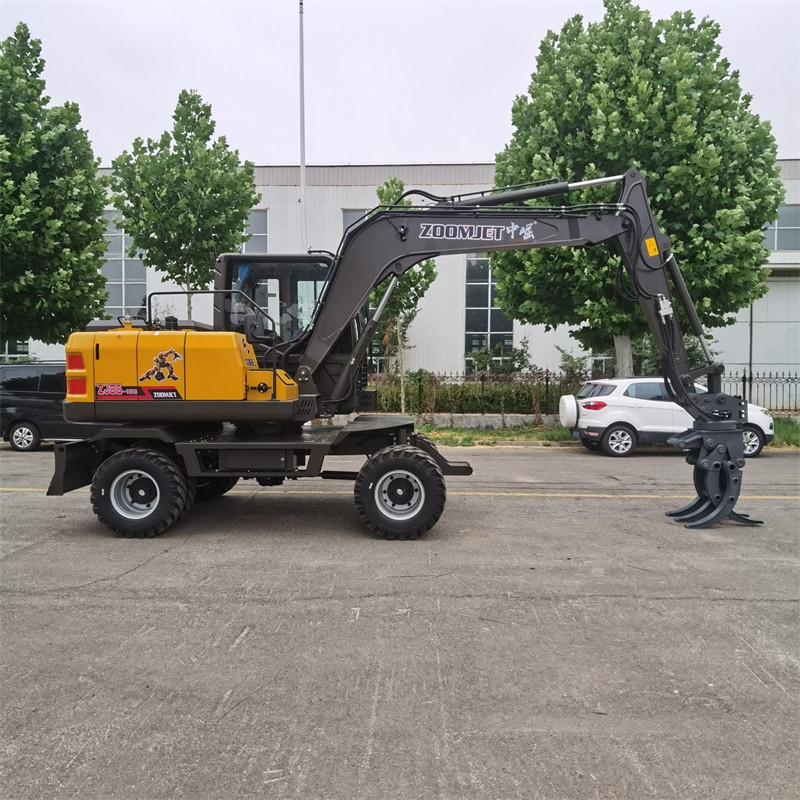 ZJ85 轮式挖掘机 耐用底盘 操作简便 工程施工专用