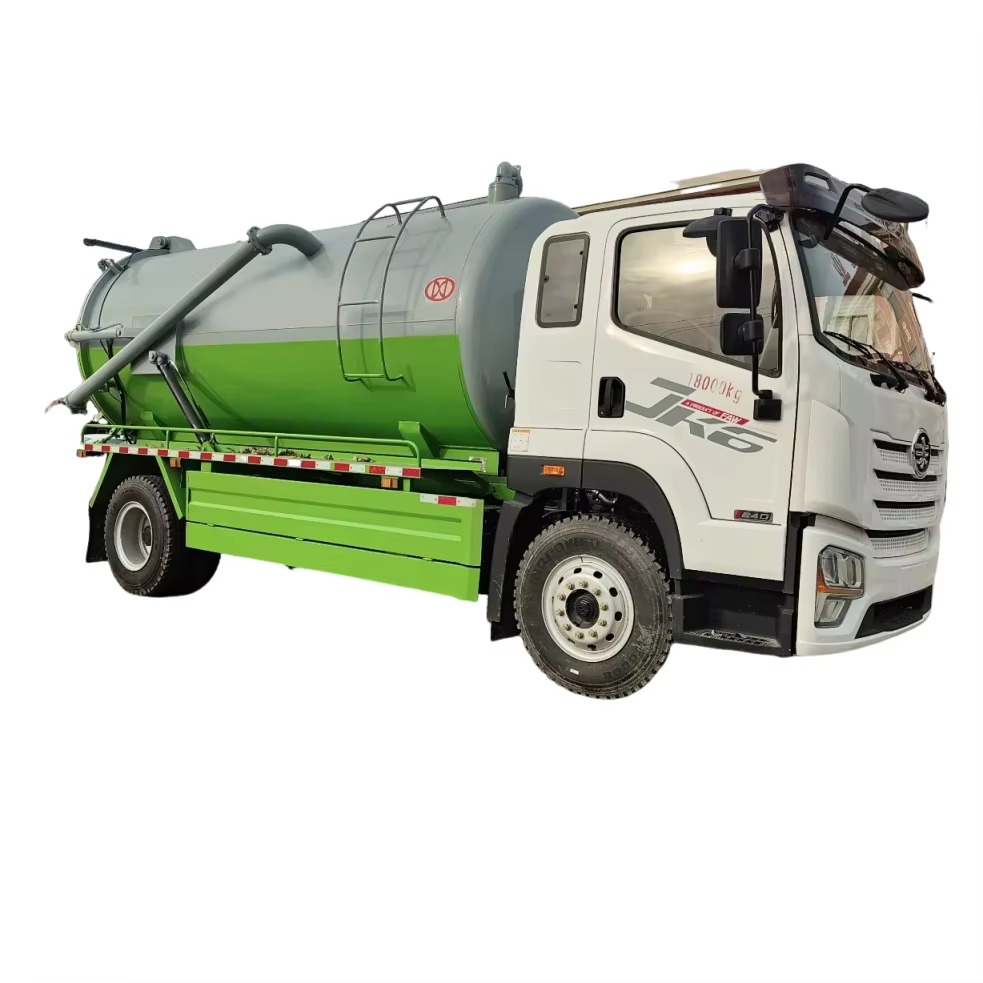 厂家直销 可定制 一汽手动柴油真空吸污车 —— 大型市政高压清洗作业车