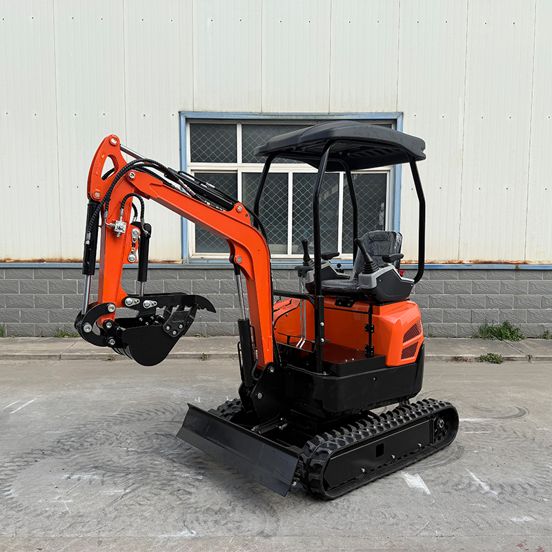 ME-16 型 1.6 吨小型挖掘机，适用于果园种植、农田、大棚作业，通过 EPA、CE 认证。