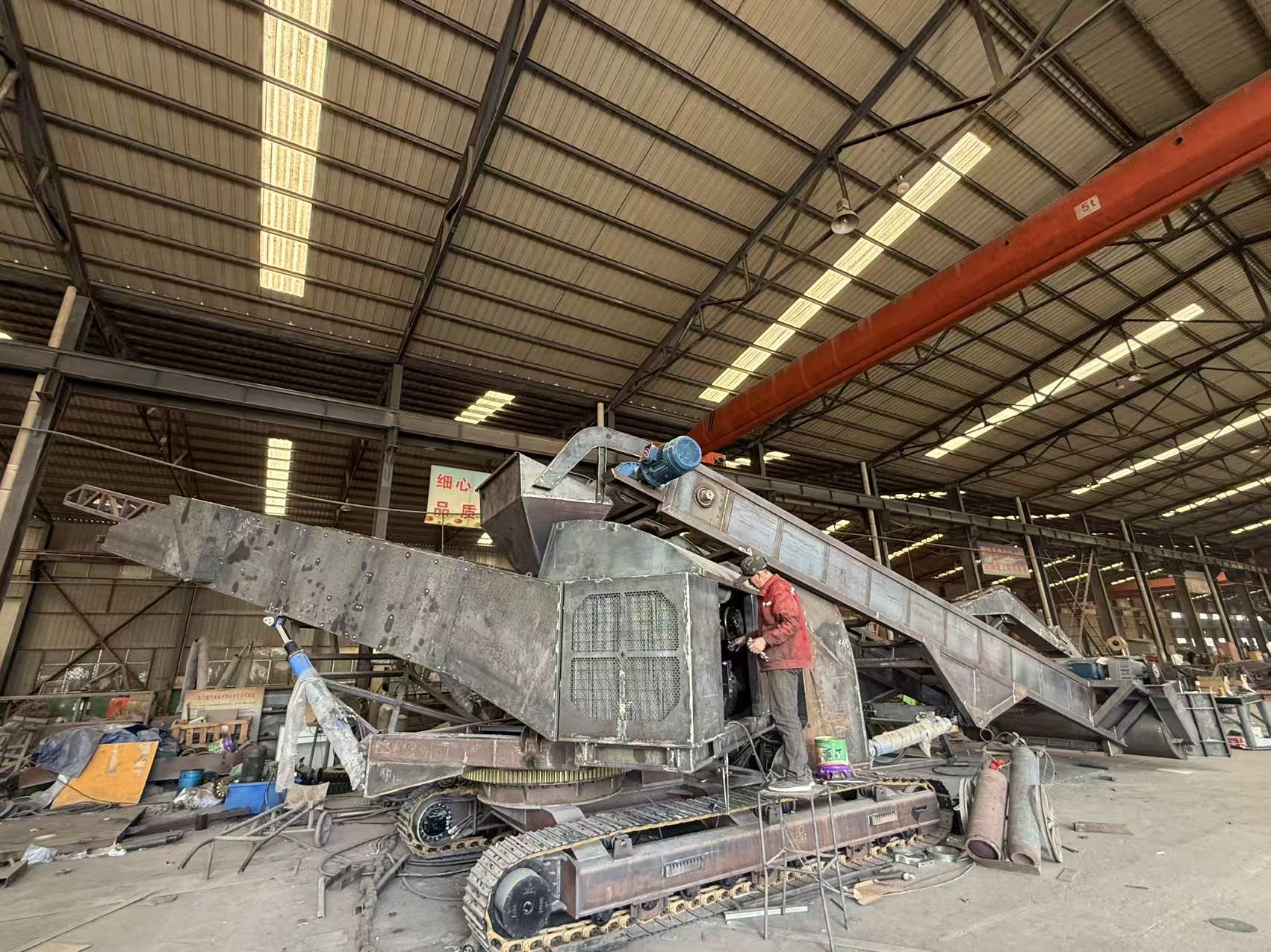 Used 300TPH Mobile Sand & Gravel Loading Belt Conveyor
