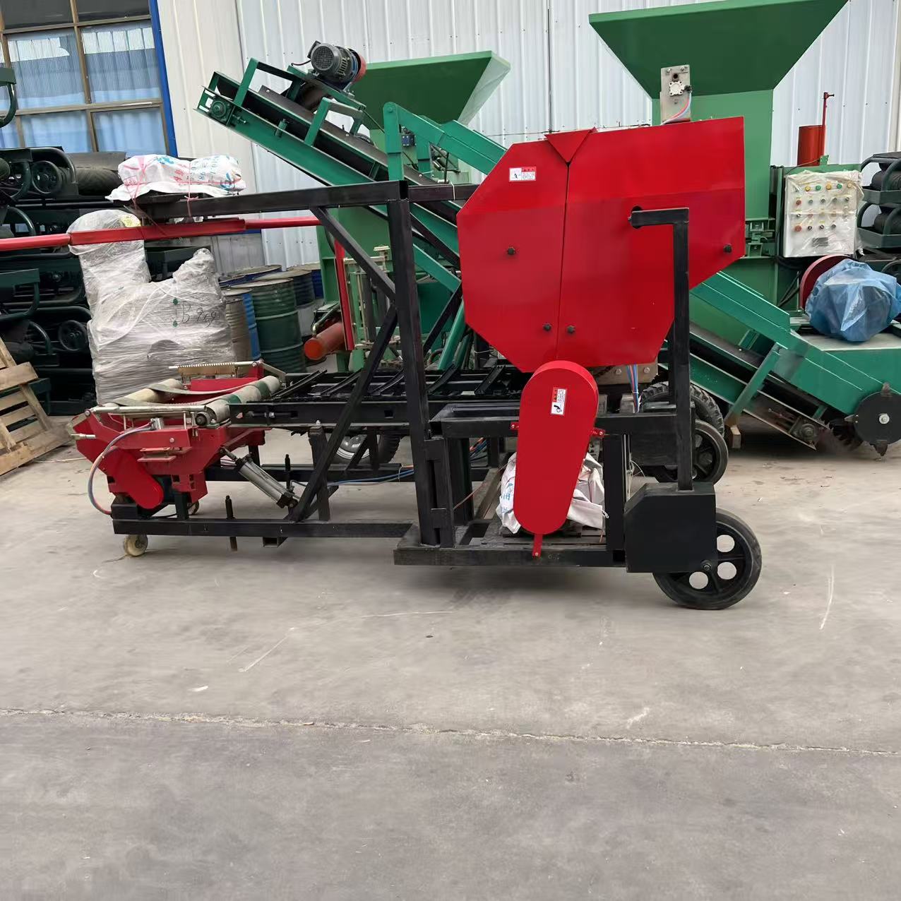 全自动秸秆牧草圆捆打包机