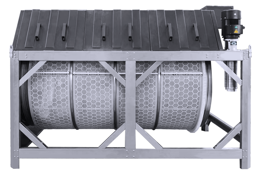 Huisen 框架式微滤机 水产养殖滚筒微滤设备