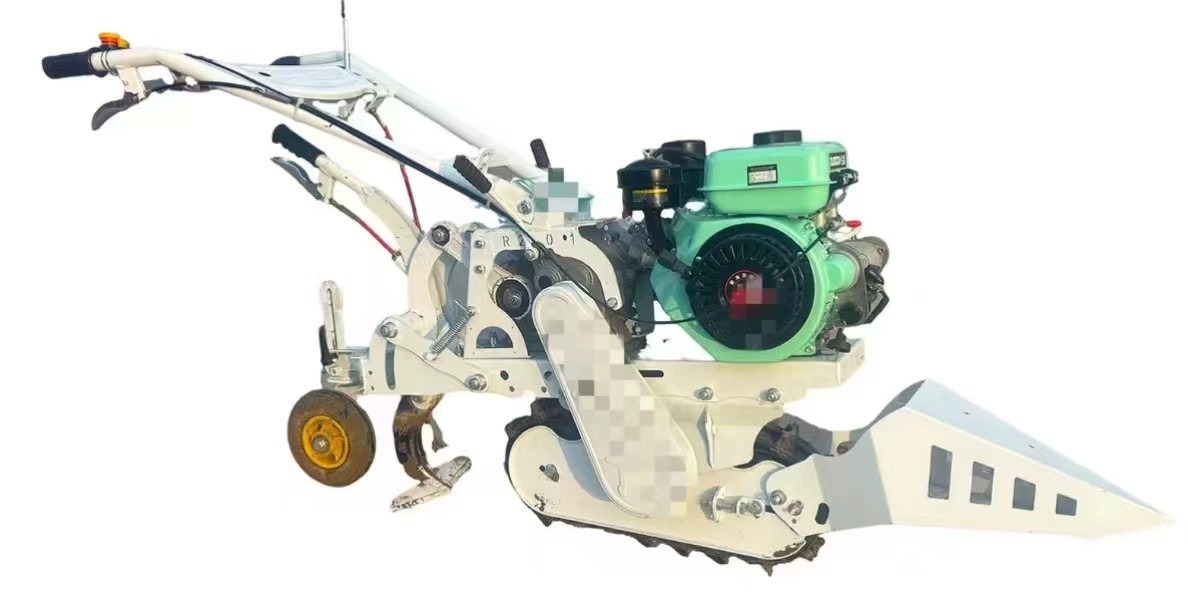 170 汽油两行大蒜收获机 手扶式挖蒜机 家用小型起蒜机