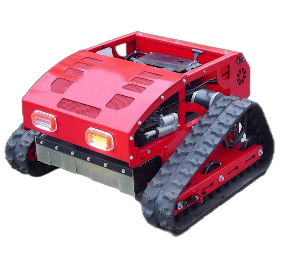 Industrial-Grade High-Power High Productivity Remote-Controlled Crawler Lawn Mower Long Endurance for Park Green Belt Trimming